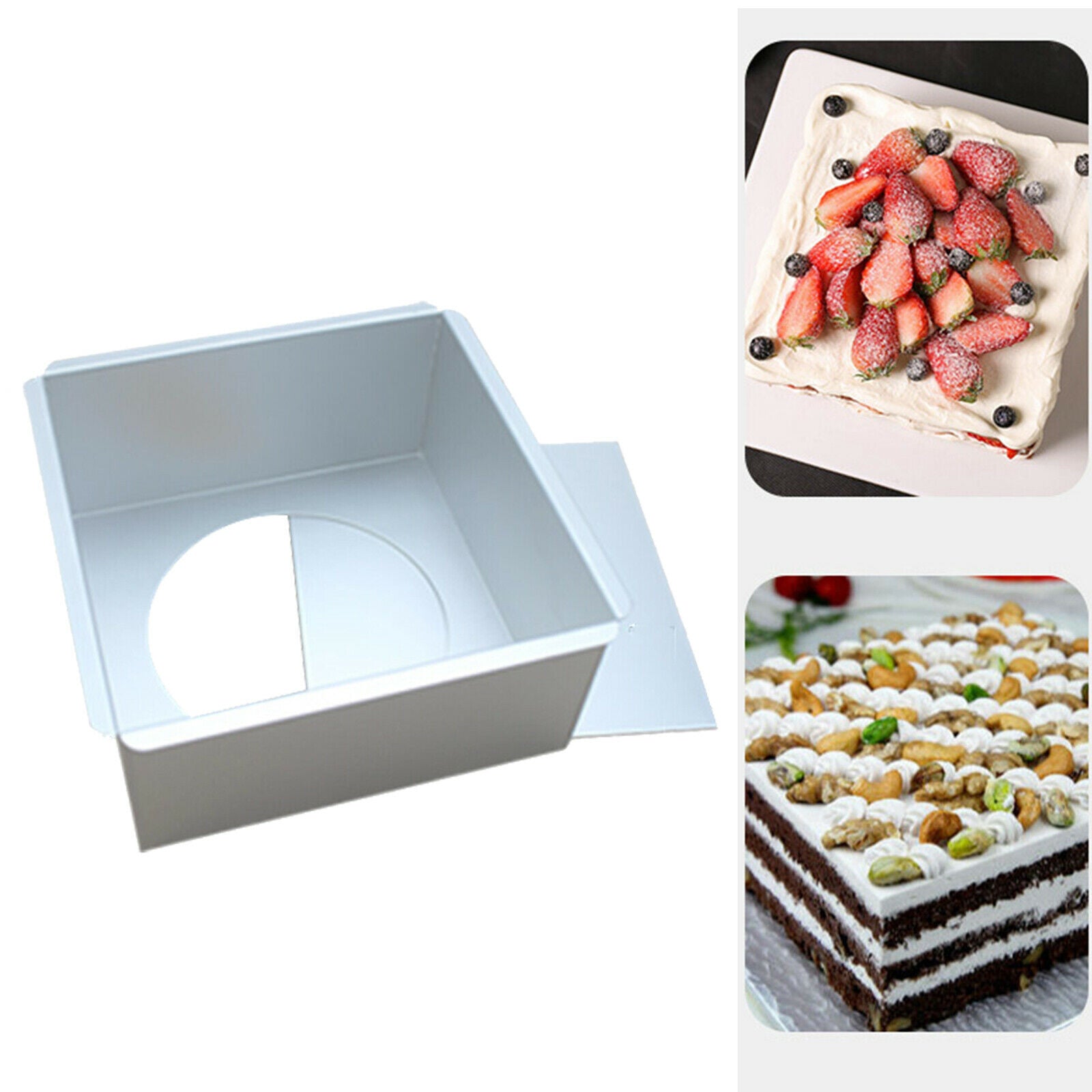 6" Non Stick Square Cake Pan Bakeware Cake Mold Tool for Bread Mousse Cake