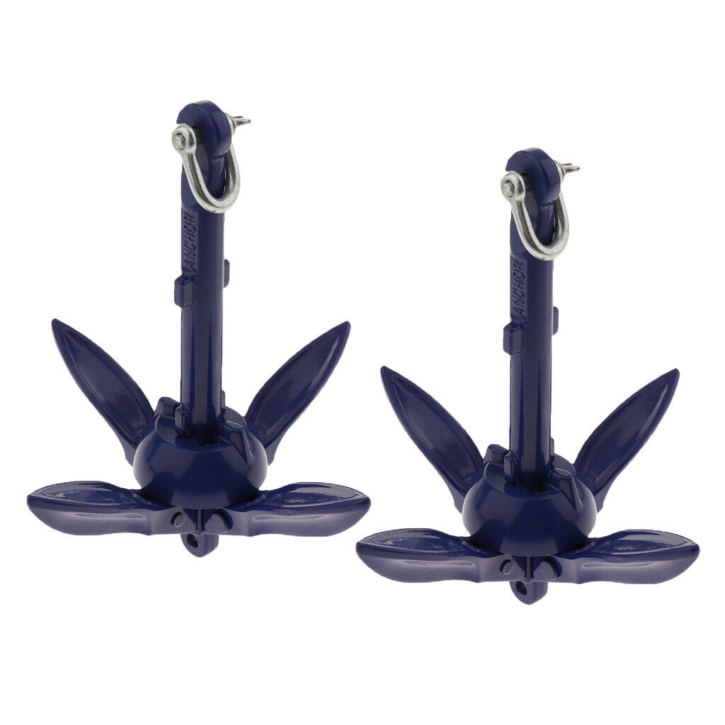2-Pack Anchor Folding 1.5lb (0.7kg) Ideal for Canoe  Paddle Board Small Boat