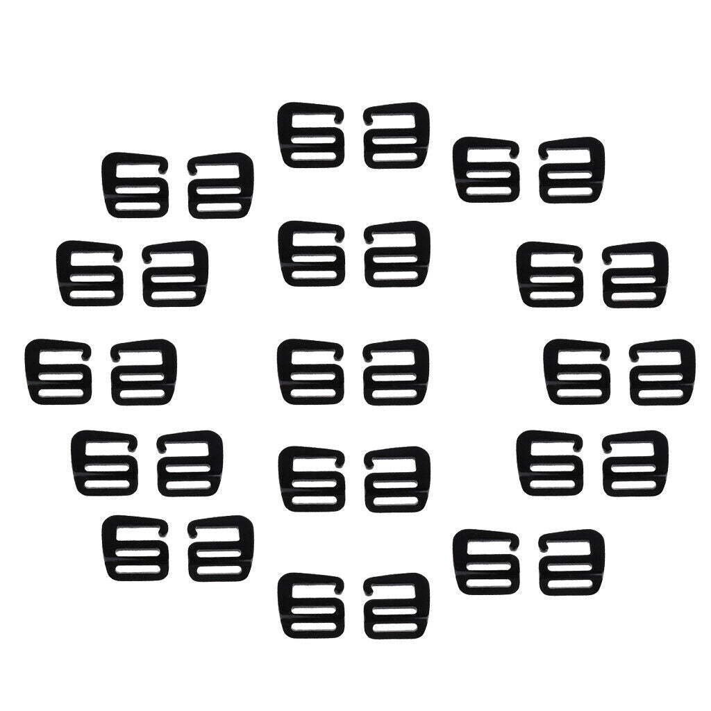 Set of 30 Backpack G Hook Webbing Buckle Hardware for Leathercraft Bag,