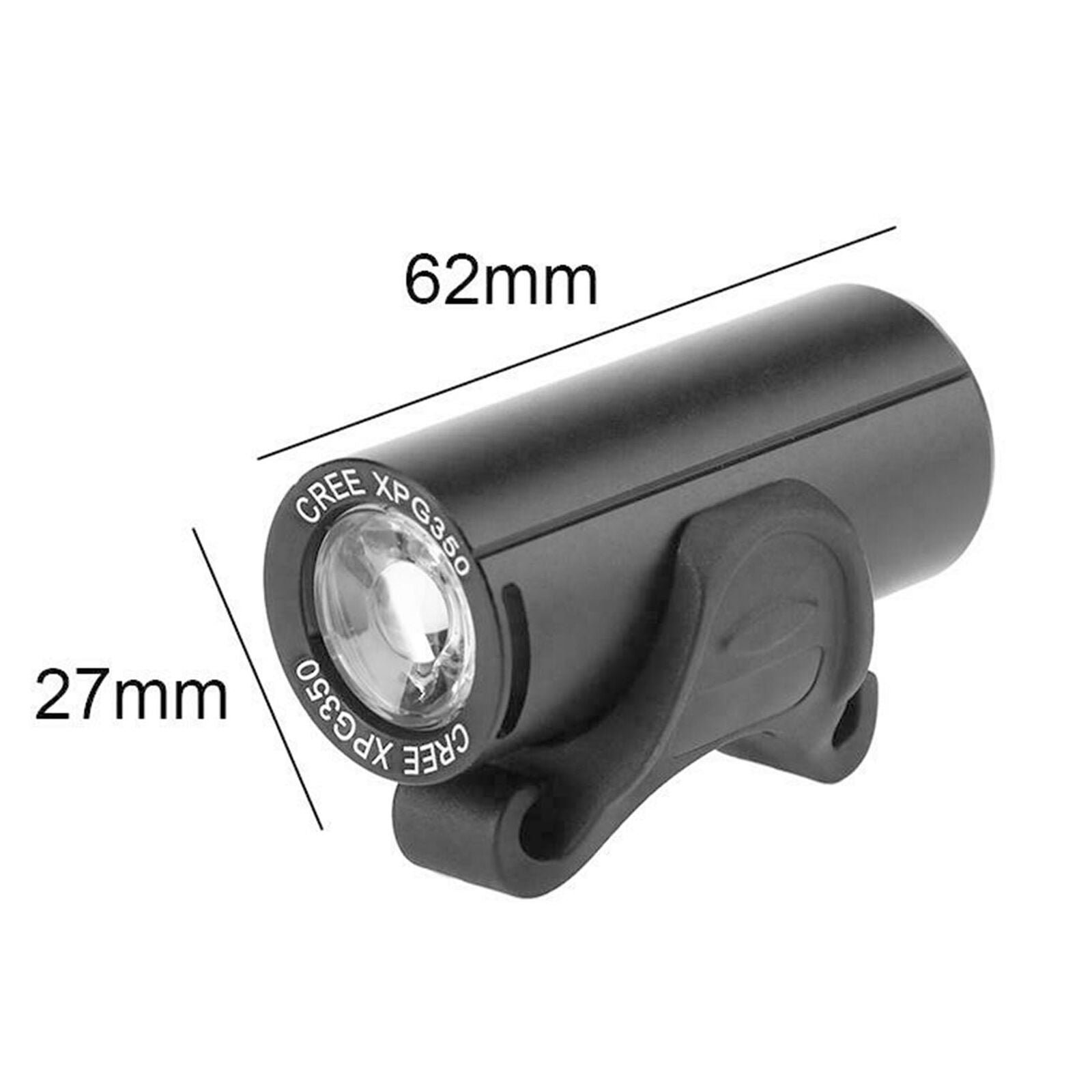Mini USB Rechargeable 350LM XPG LED Bicycle Headlight Bike Front Lamp Waterproof