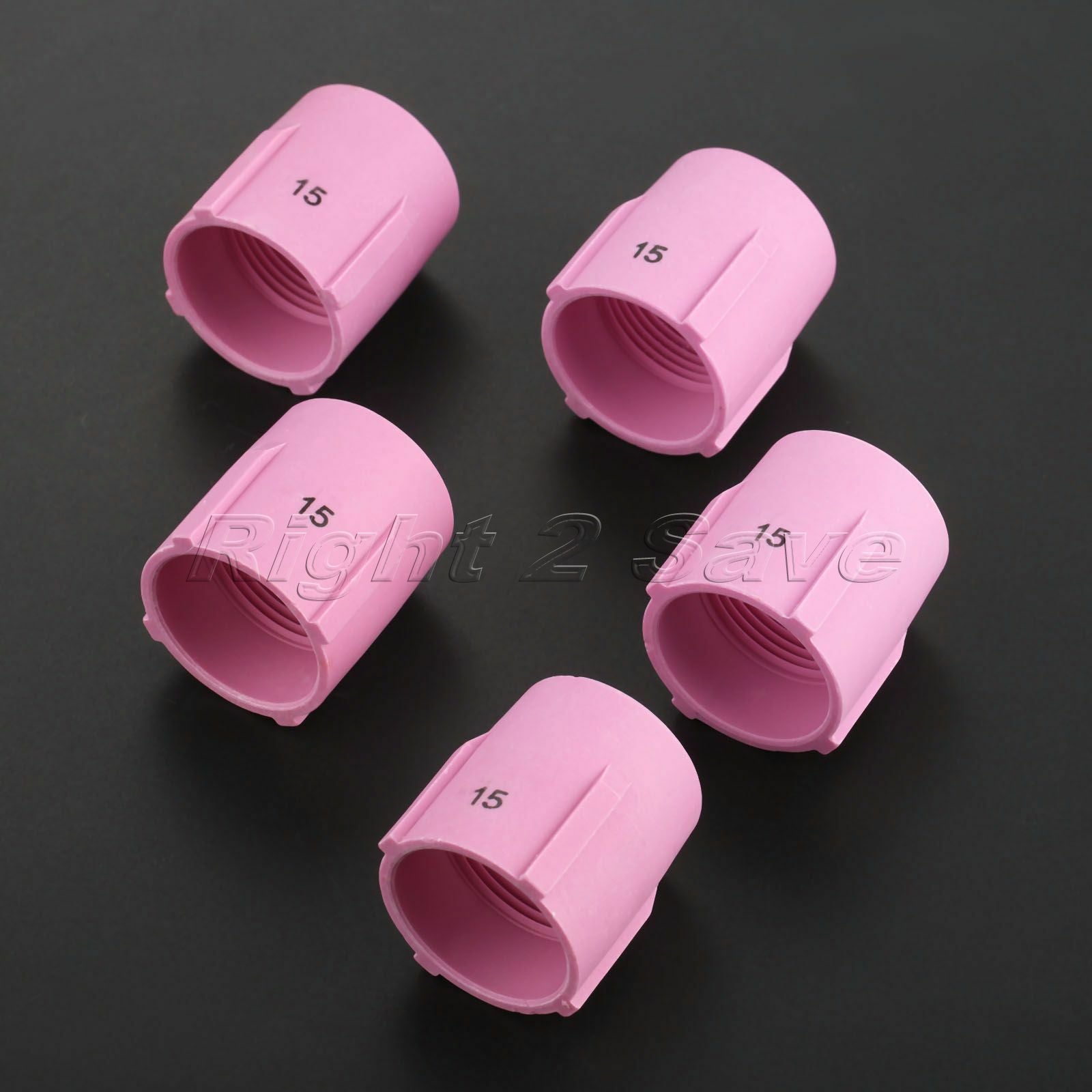 5X Replace TIG Welding Gas Lens Ceramic Cup 53N89 #15 For WP-9/17/18/20/26 Torch