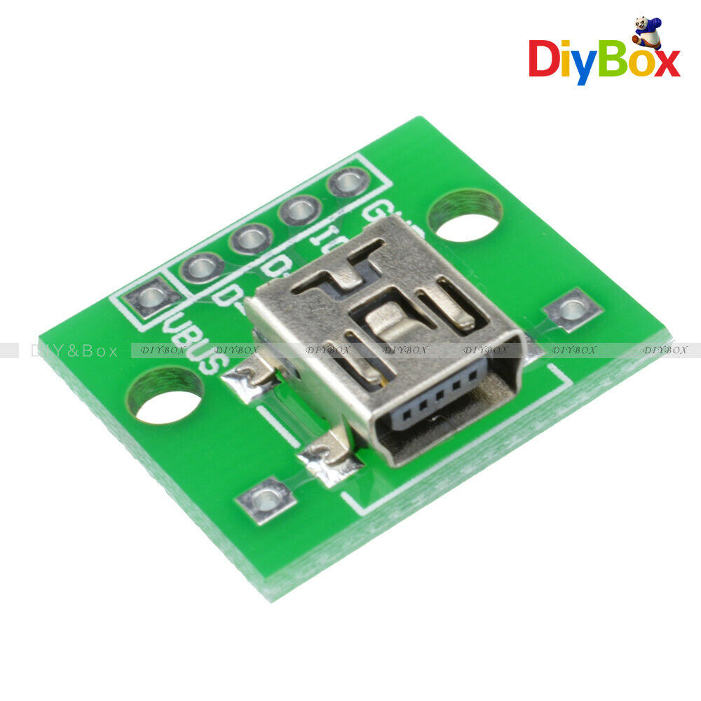 10PCS Mini USB to DIP Adapter Converter 2.54mm PCB Board DIY Power Supply Module