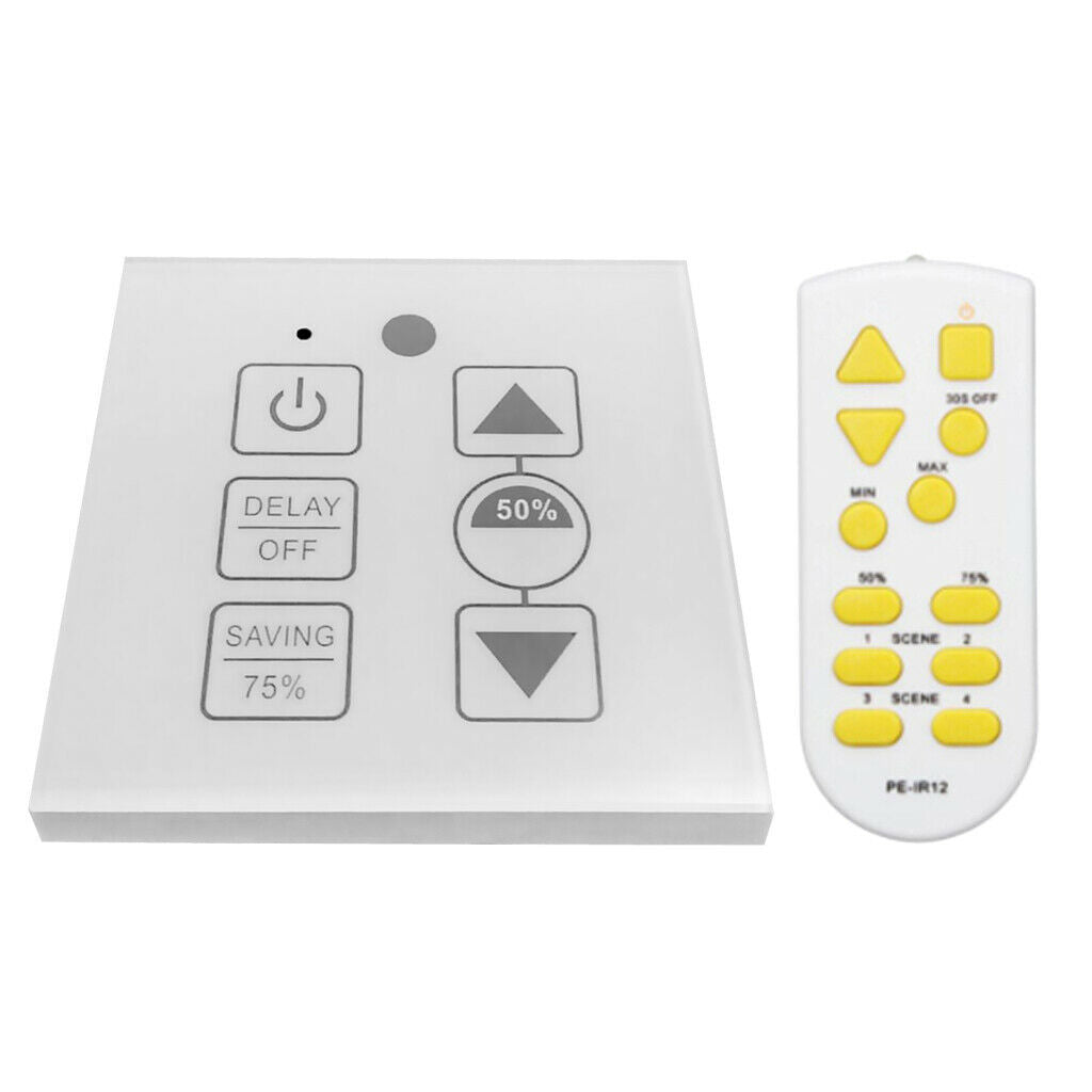 1 Set High Quality 100W Touch-type Stepless Dimming + Remote Control Switch