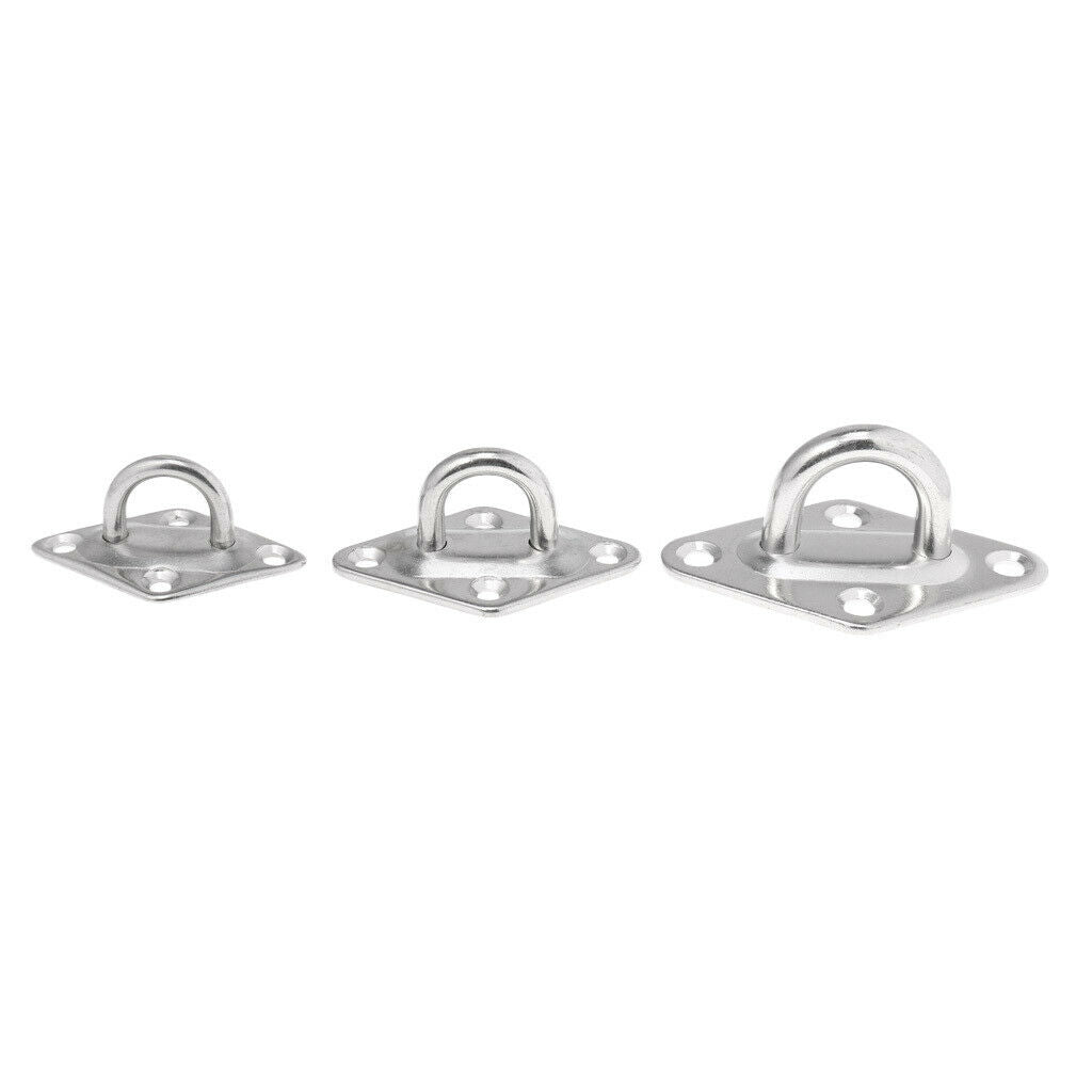 Stainless Steel 8mm Cover Plate Eye Plate Wall Eye Plate Lashing Eye Plate Wall