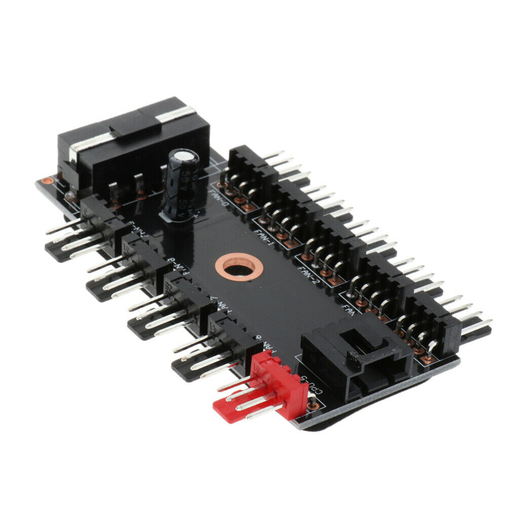 Multi in One Board 4Pin Splitter HUB Extended Fan HUB, 1 to 10Way
