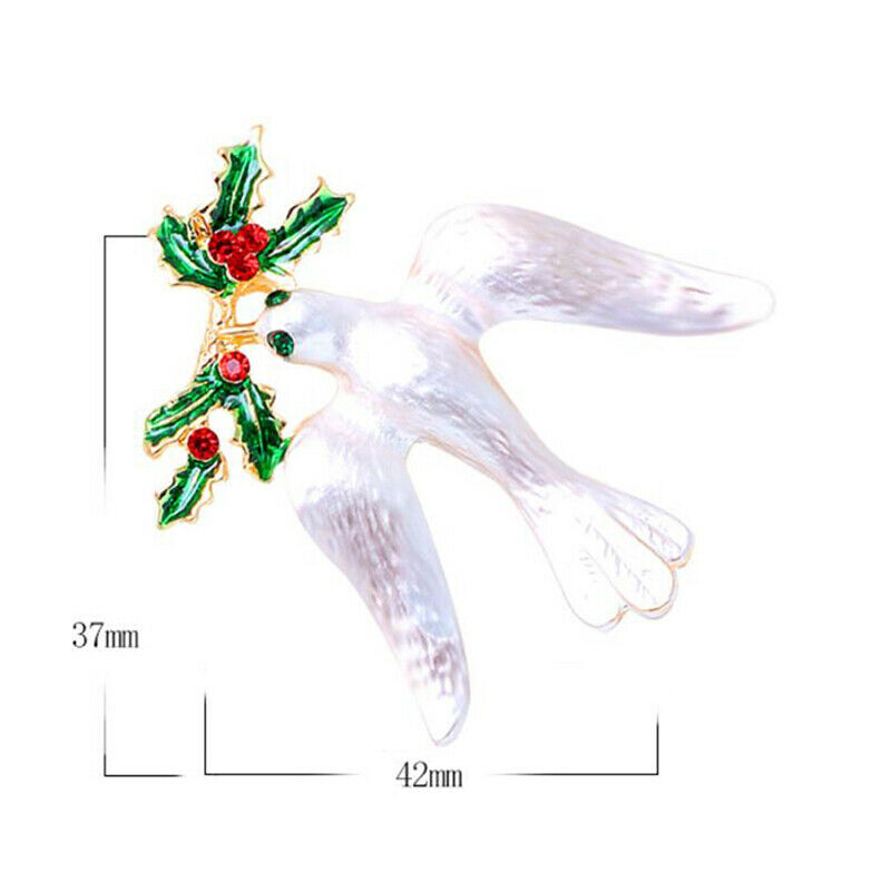 Peace Dove Brooch Fashion Trend Bird Pigeon Neutral Brooch Pin Buckle JewelrBDA