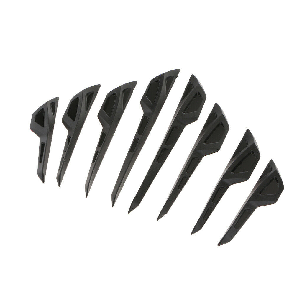 1Set / 8Pcs General Fit Auto Car Front Bumper Lip Splitter Fins