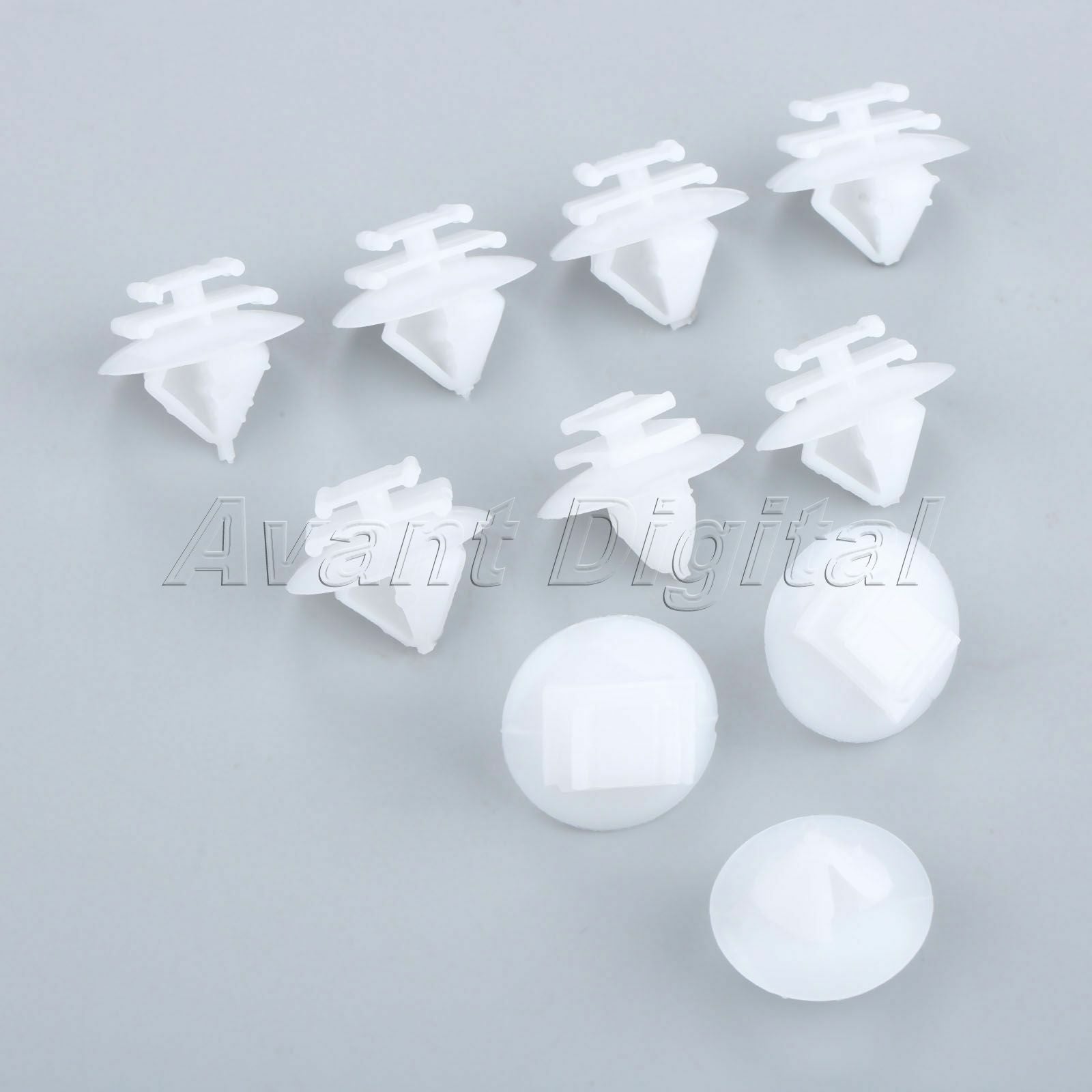 50PC Car Door Exterior Trim Moulding Clips Fasteners D150 For Peugeot Citroen