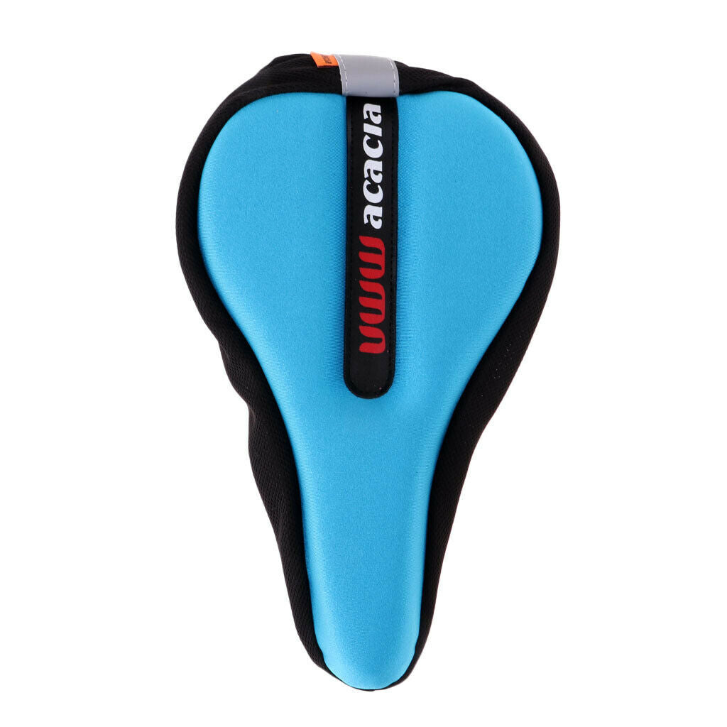 Bike Bicycle Cycling Thick Soft Comfort Saddle Cushion Seat Pad Cover Blue