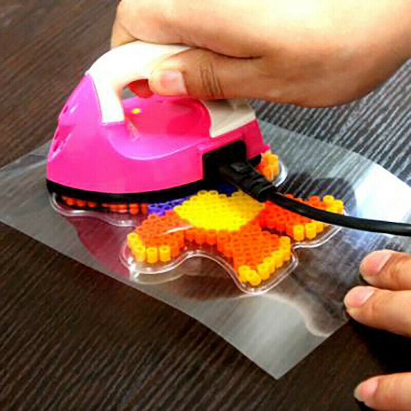 2pcs New 15*15CM Reusable Thermostability Iron Paper For Perler Beads Fuse Be NC
