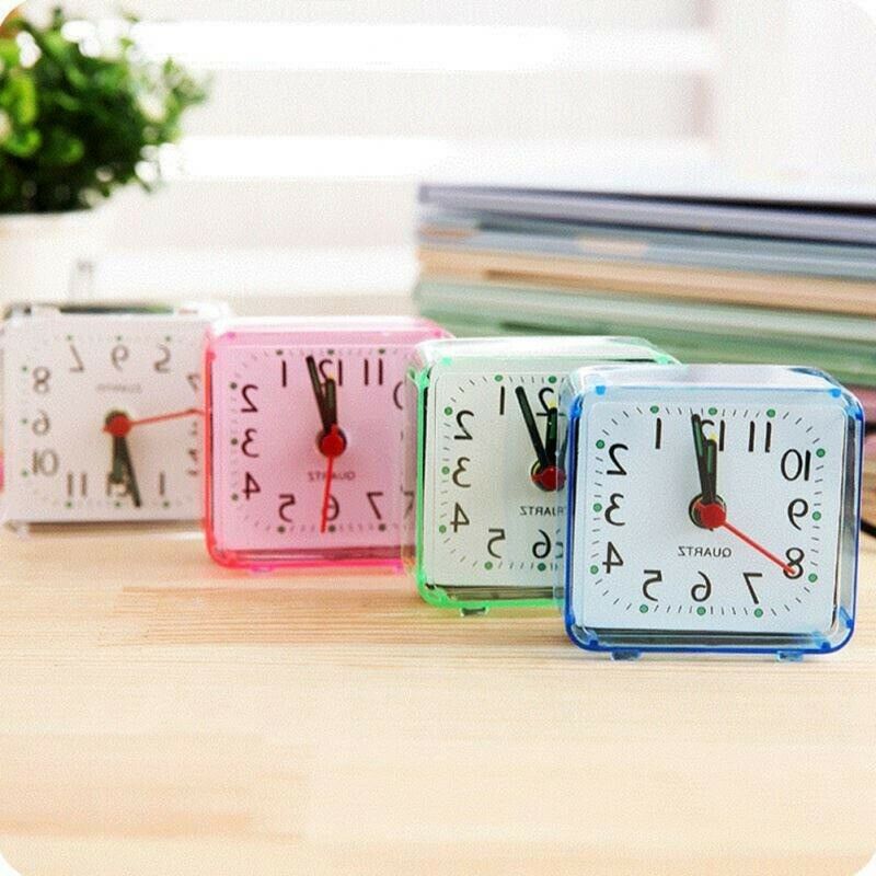 Square Alarm Clock Small Bed Multipurpose Cute Creative Stylish Bedroom Bedside
