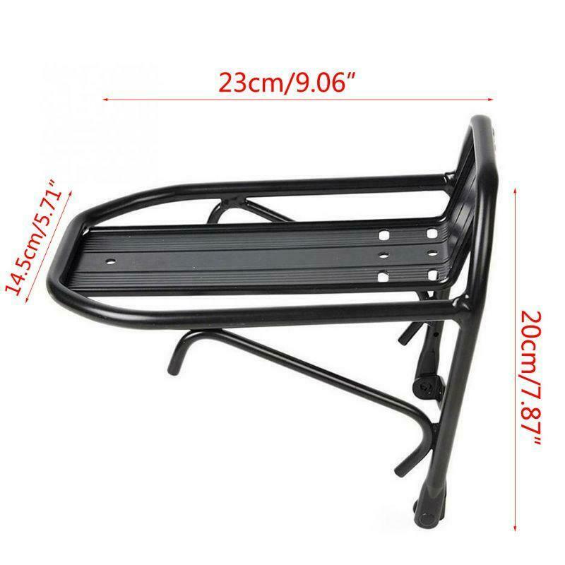 Bicycle Front Rack Aluminum Alloy Bike Luggage Shelf Carrier Panniers Bracket