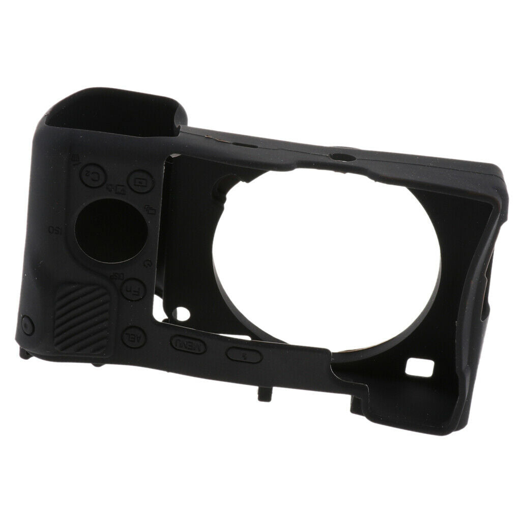 Rubber Protect Camera Body Case Soft Protector Cover for Sony A6000 Black