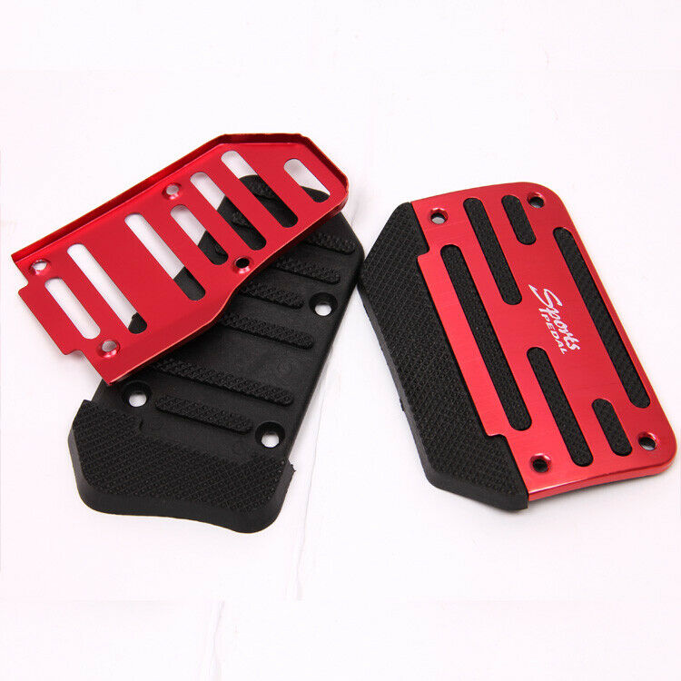 Universal Car Non-Slip Automatic Gas Brake Foot Pedal Pad Covers Accessories Red