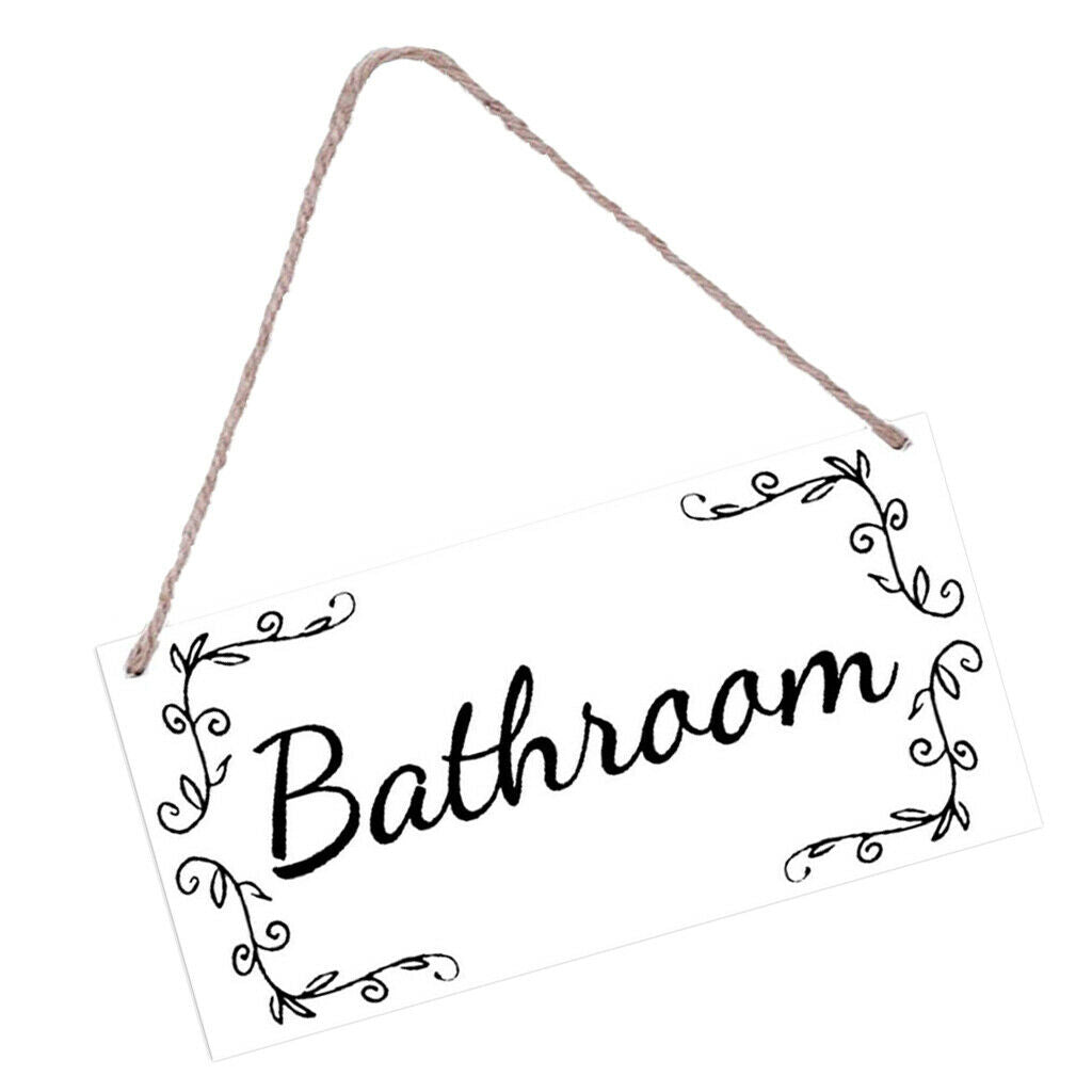 Wooden Sign,Printed Welcome Characters, 20x10cm Wall Hanging Plaque Style 01