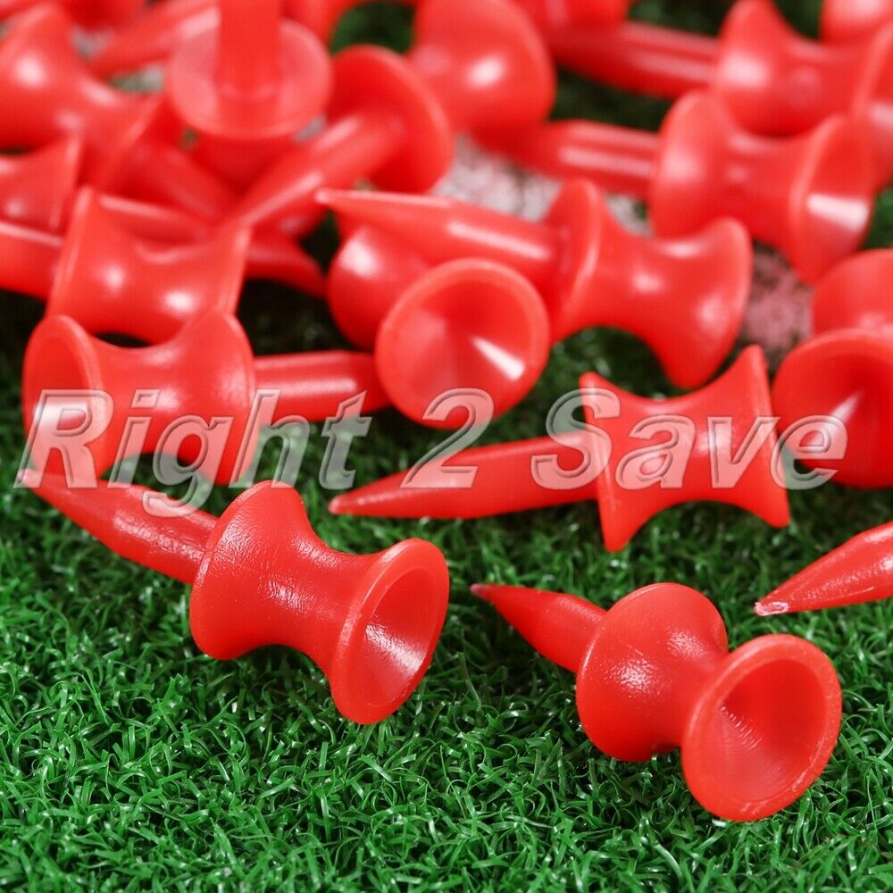100Pcs/bag 31mm Plastic Durable Golf Ball Step Tees Driver Castle Plastic Tees