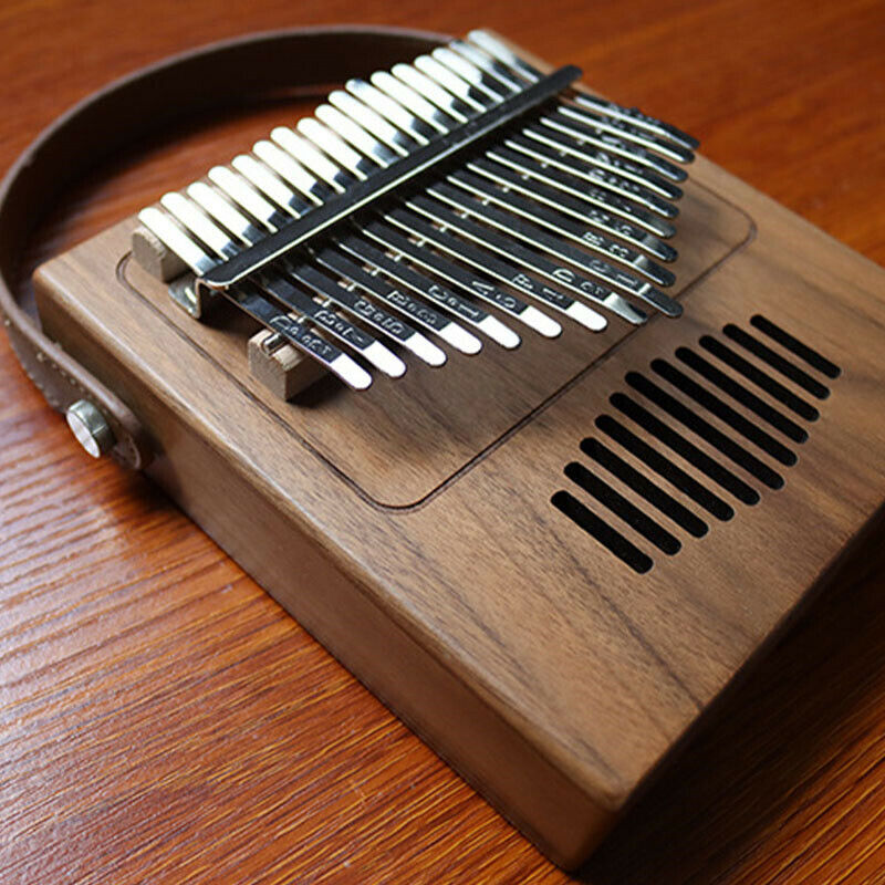 17Keys Kalimba Thumb Piano Made By Single Board Wood Mahogany Musical InstruBDA