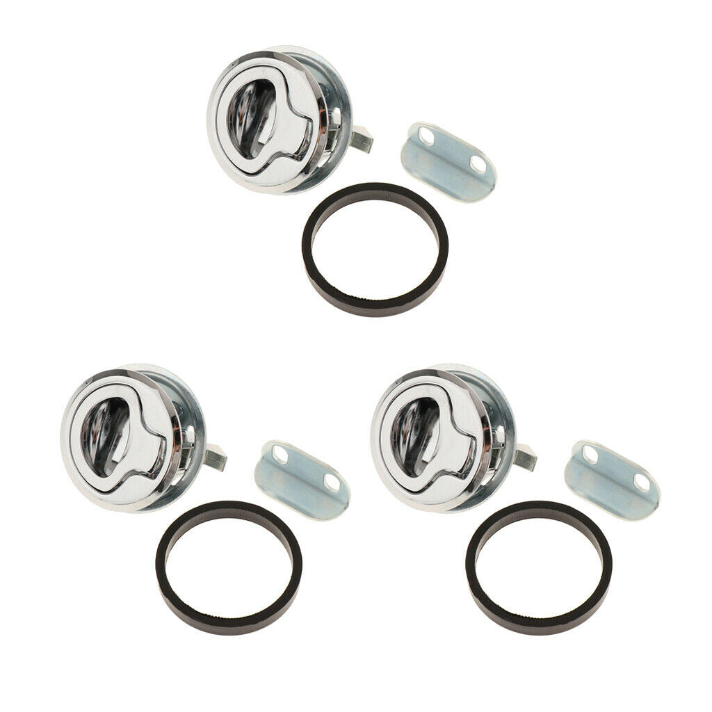 Marine Grade Stainless Steel Round Hatch Flush Boat Hatch Lift Ring 45x15mm, 3