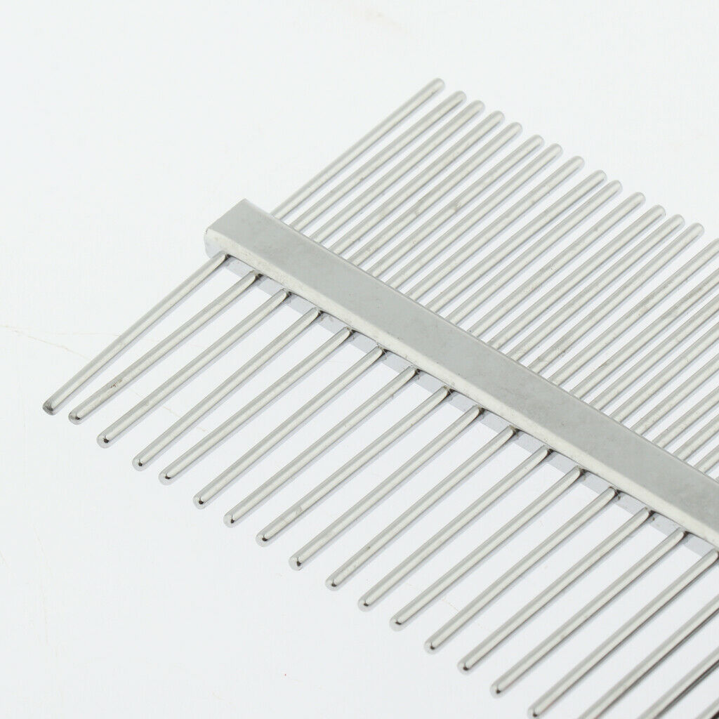 Pet Dog Cat Double Side Row Teeth Brush Massaging Grooming Hair Comb