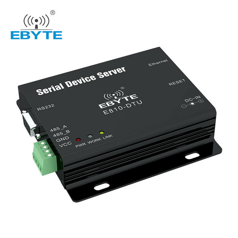 RS485 RS232 to Ethernet RJ45 Serial Port Server TCP UDP Full Duplex Modbus RTU