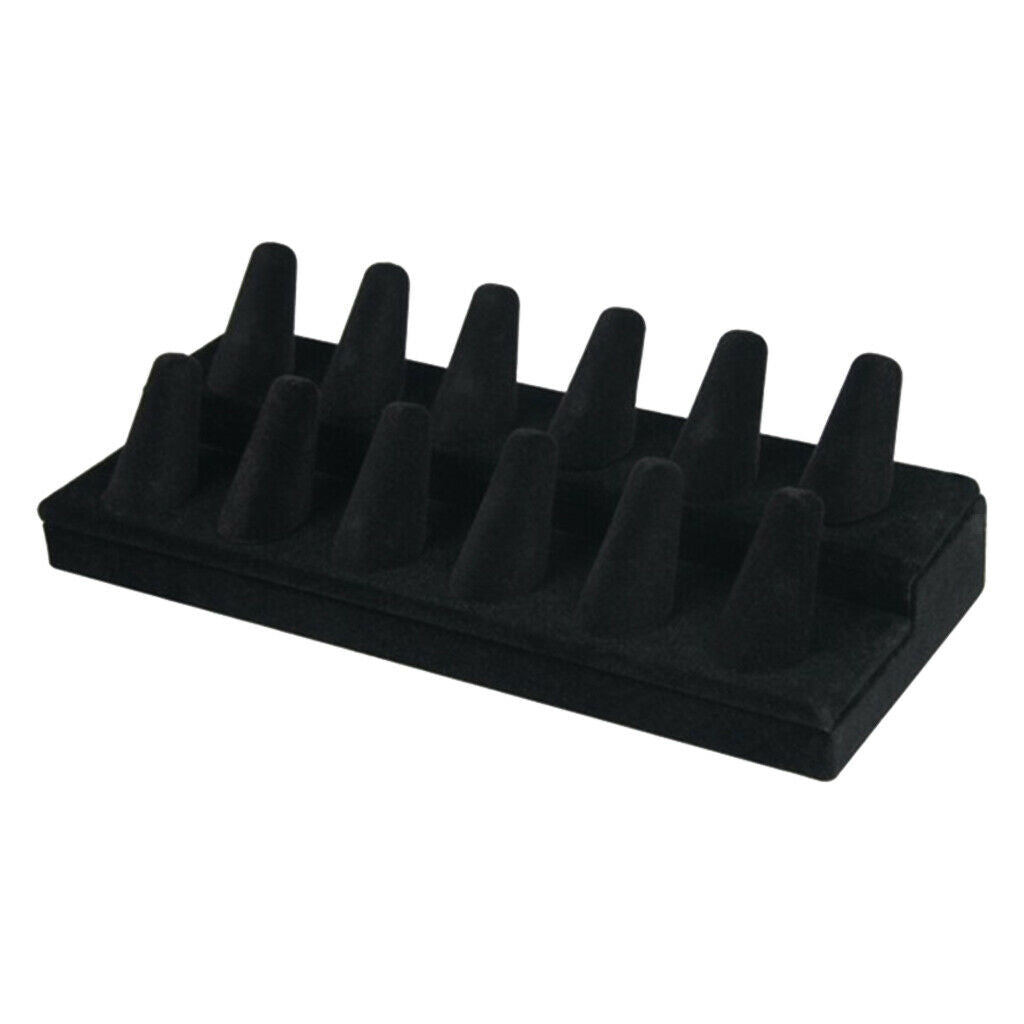 Velvet Flocking Ring Display Stand for Exhibitions Personal Use Retail Shop