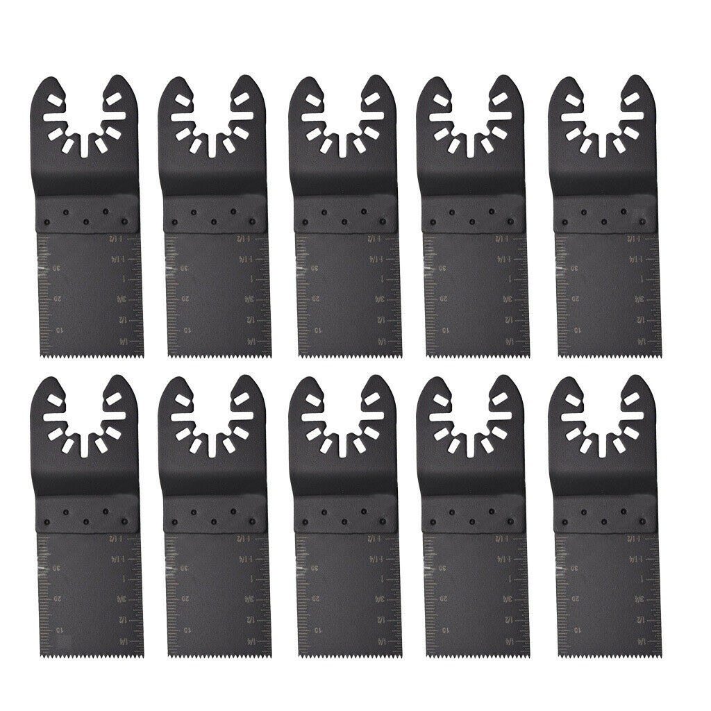 10x Oscillating Saw Blade Wood Cutting Renovator Power Tool Carbon Steel