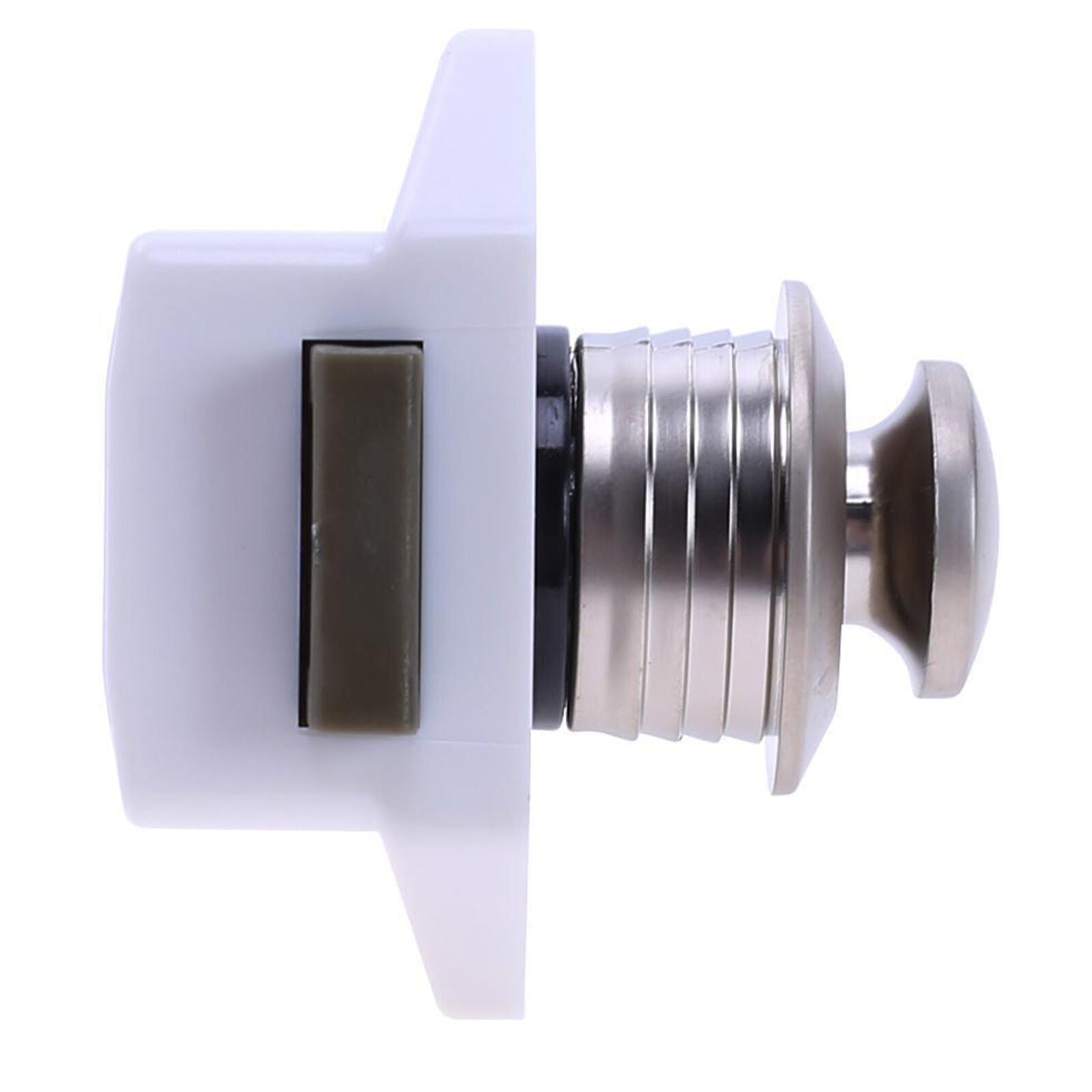 5X Mini Push Button Catch Lock Drawer Cupboard Door knob Camper Caravan Latch