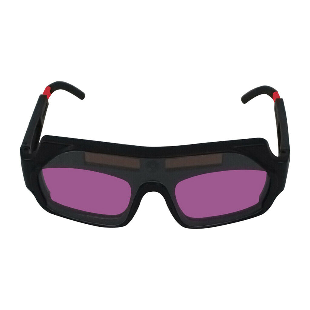 1 Pair LCD Solar Power Auto Darkening Welding Goggle, Anti-flog Eyes Safety