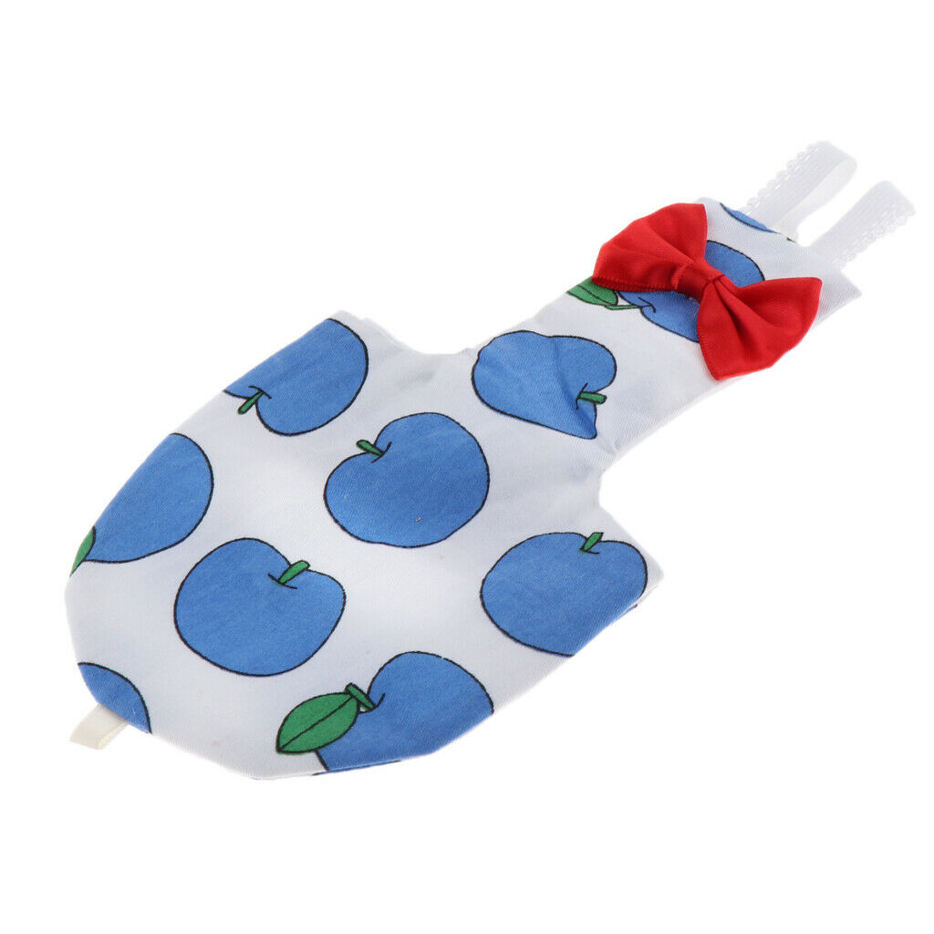 Parrot Diaper Washable Bird Pee Pad Nappy for Small to Large Birds Blue XS