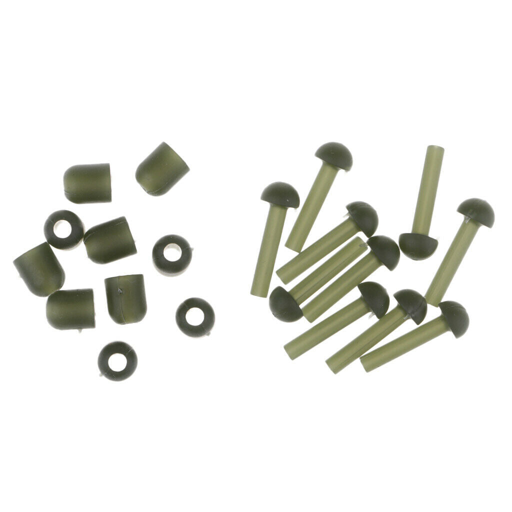 20pcs Carp Fishing Tackle Rubber Tubes   Terminal Tackle Accessories