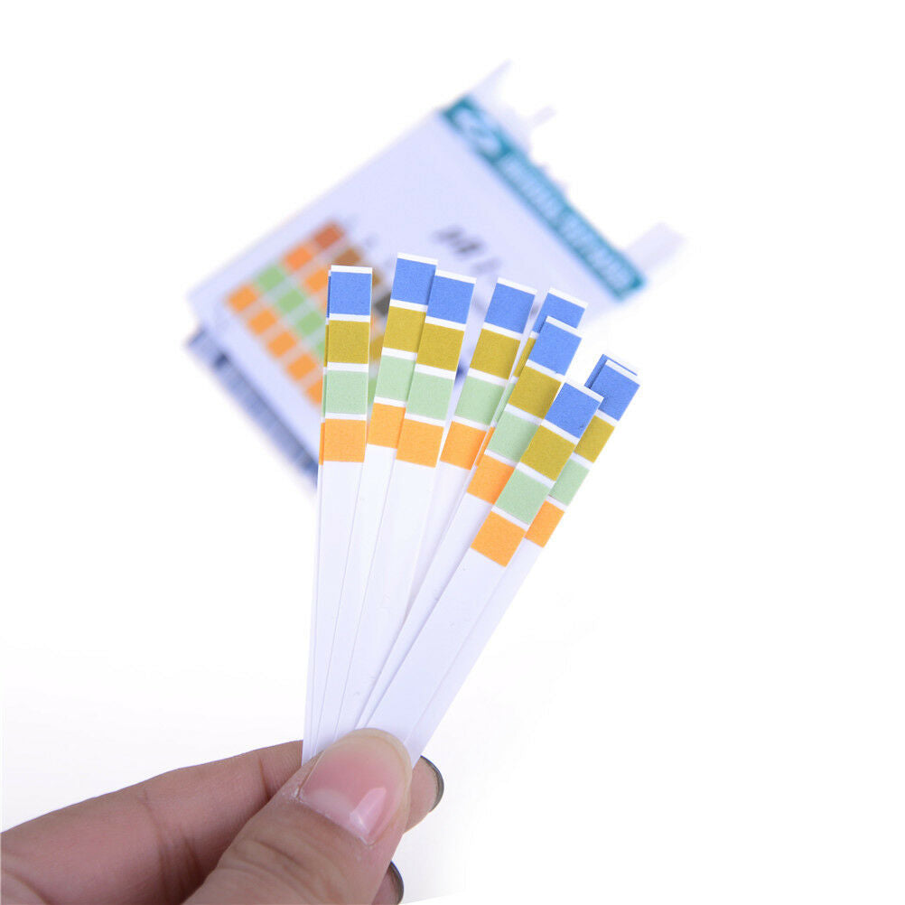 100Strips 1-14 PH Alkaline Acid Indicator Paper Water Saliva Litmus Testing BDAU
