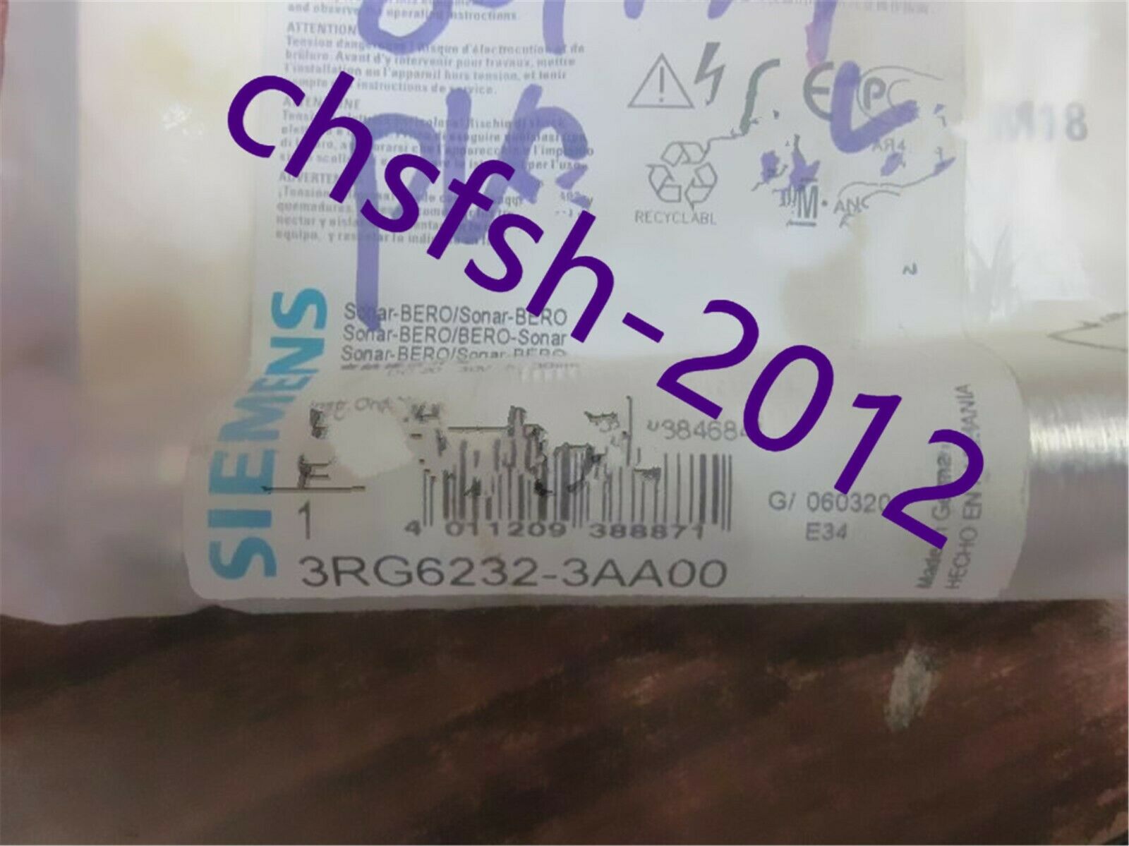 1 pcs New  Siemens 3RG6232-3AAOO ultrasonic sensor