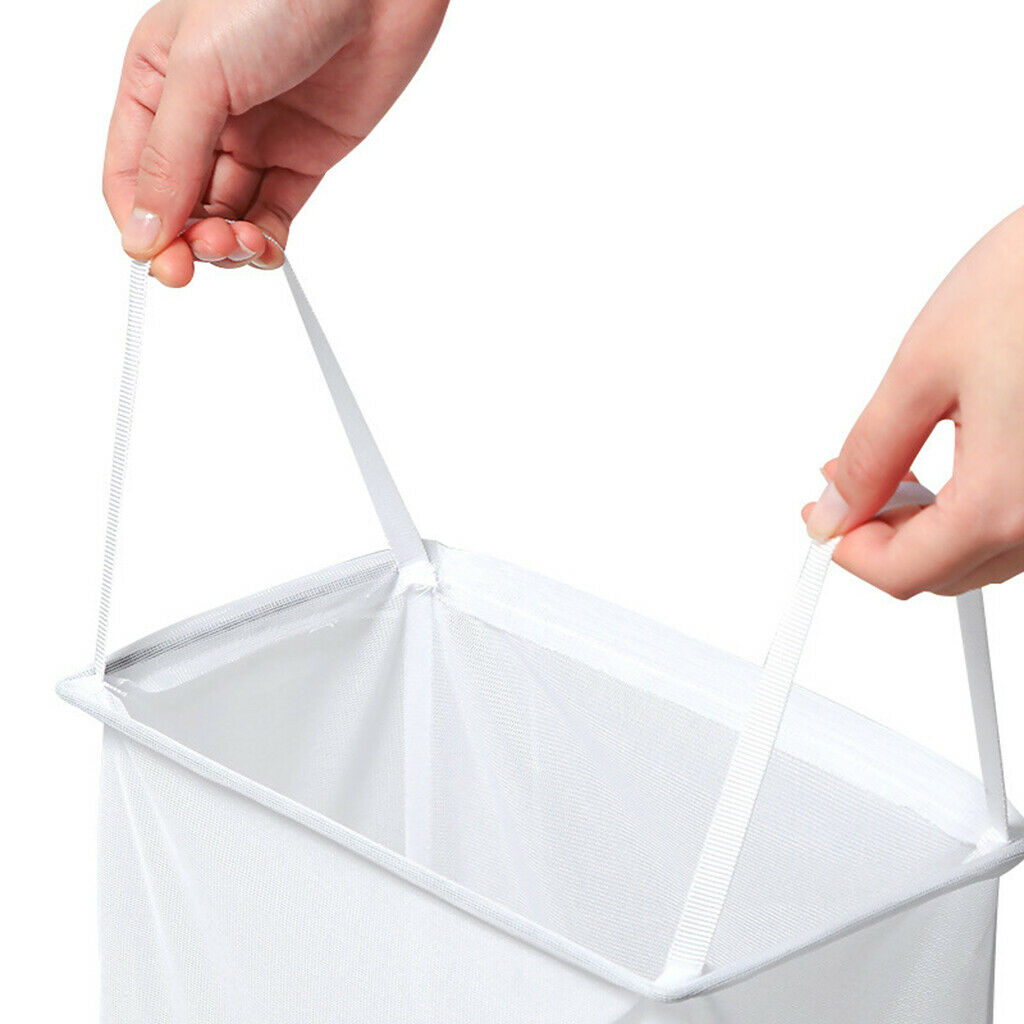 Portable Wall Hanging Laundry Basket Storage Bucket Dust Basket Save Space