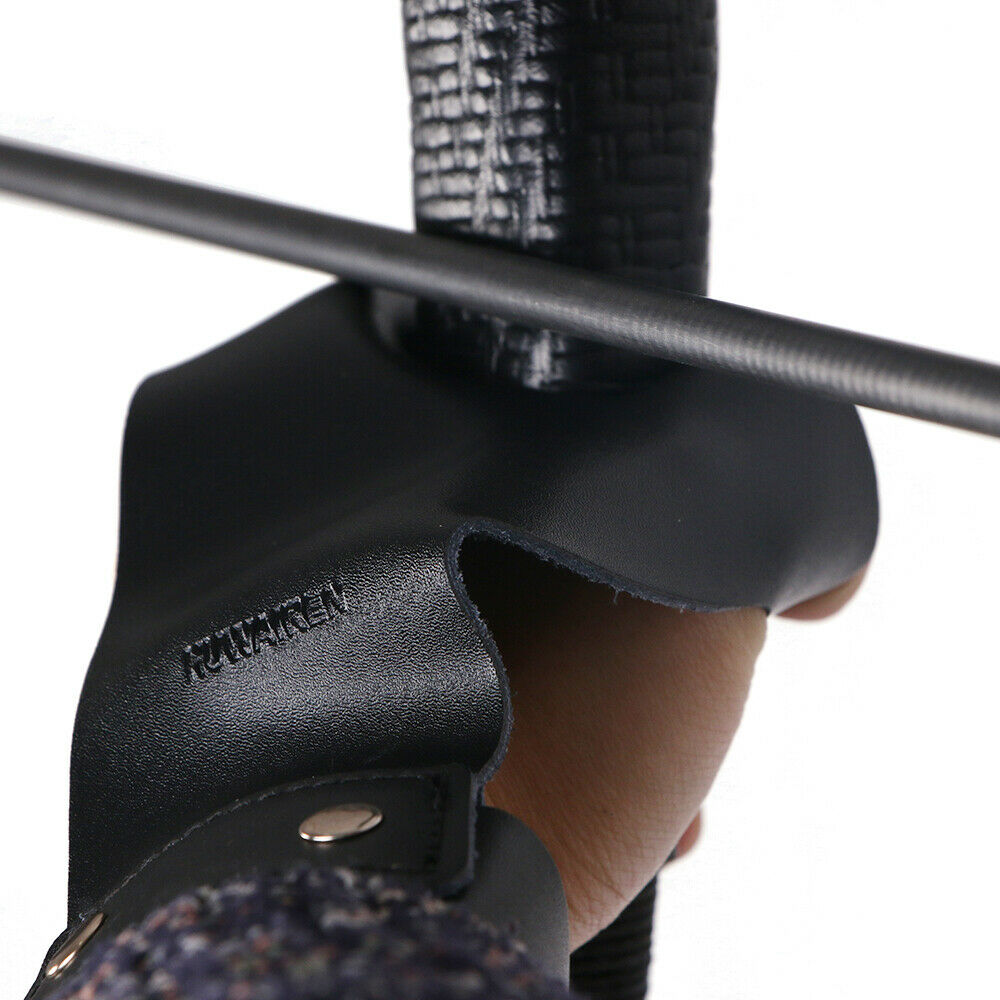 1 Piece Archery Finger Protector & 1 Piece Glove 2 Finger Left Hand for Archery