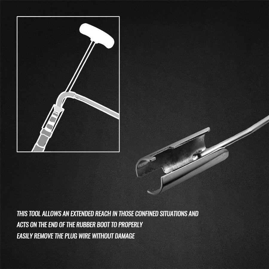 264mm T Type Handle Spark Plug Cable Puller Wrench Car Repair Tools