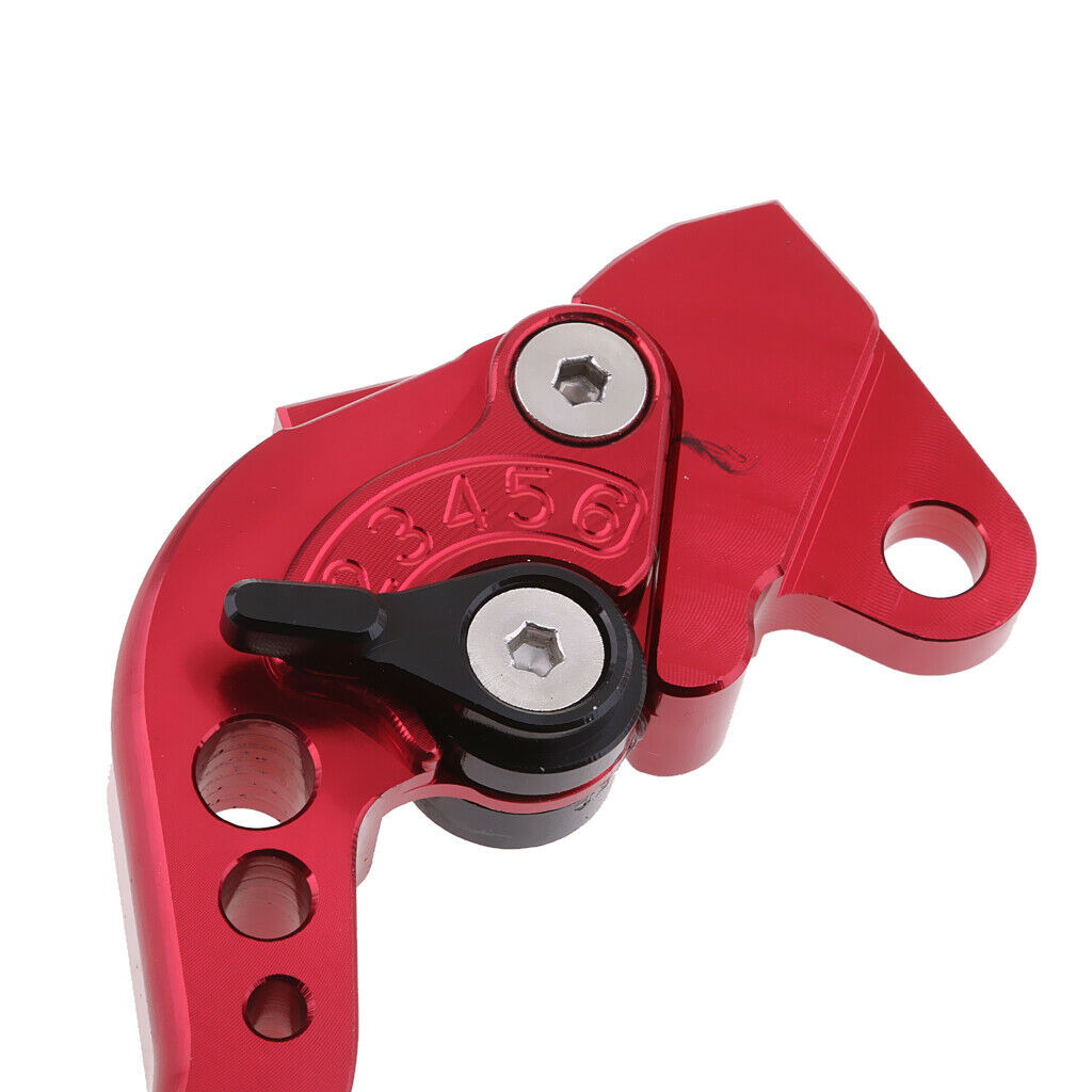 2 Pieces Adjustable Hand Brake & Clutch Levers for Yamaha RSZ RS100 red