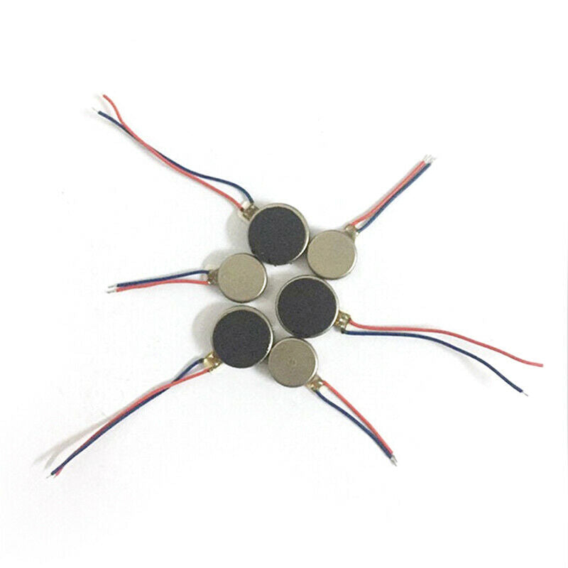 10x DC 3V 70mA 12000Â±2500RPM Phone Coin Flat Vibrating Vibration Motor Y98 WF