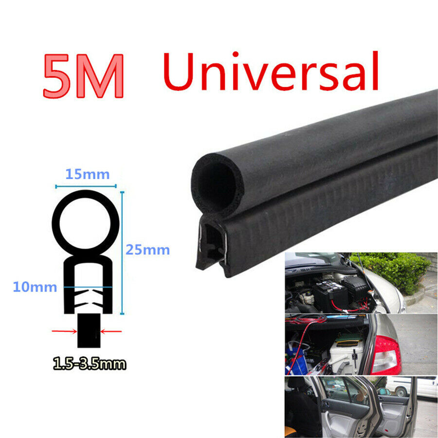 5M 25mm Door Edge Trim Protector Guard Hardwearing Ship Dustproof  Seal Strip