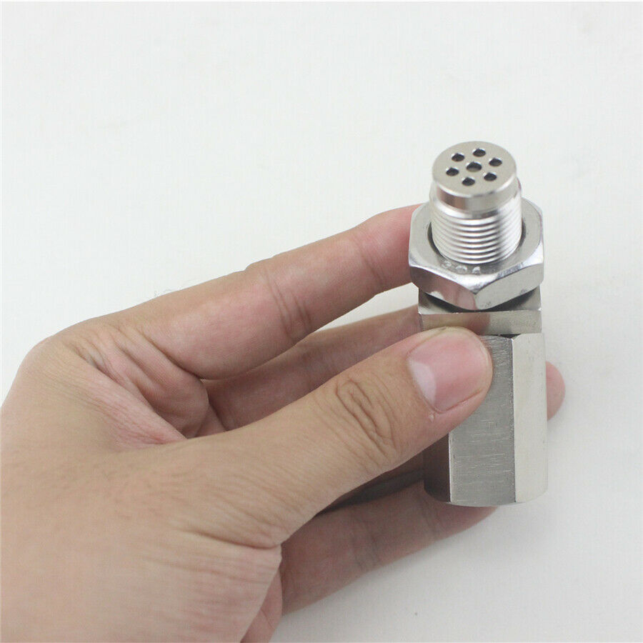 45° CEL Check Engine Light Fix O2 Sensor Spacer With Catalytic Converter M18X1.5