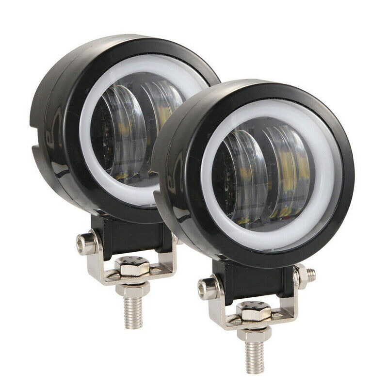 3.2Inch 20W Waterproof Round LED Work Light Bar 6500K For Motorcycle Offroad Tt