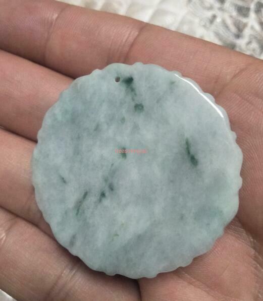 Certified Lavender Green Natural A Jade jadeite pendant Dragon Phoenix é¾™å‡¤
