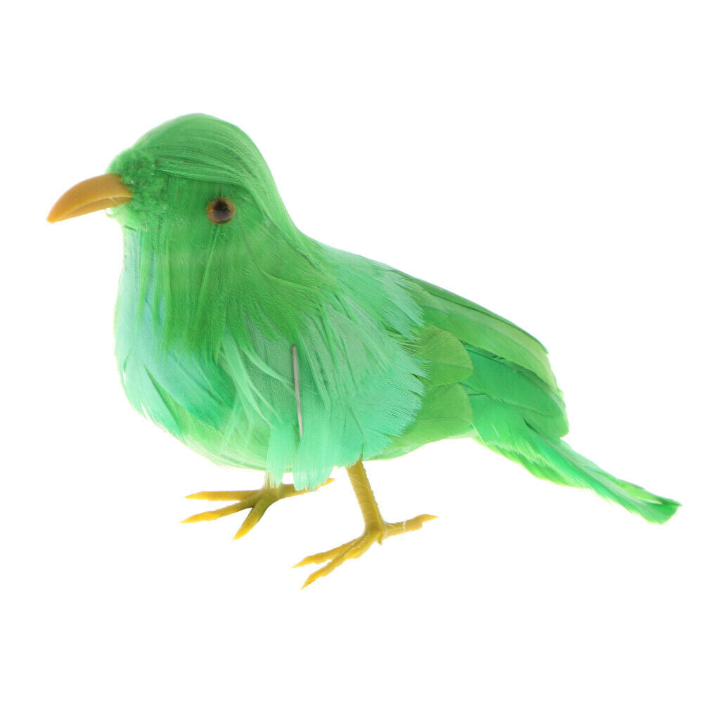 Lifelike Perched Woodland Birds Artificial Feathered bird Crafts Colorful #6