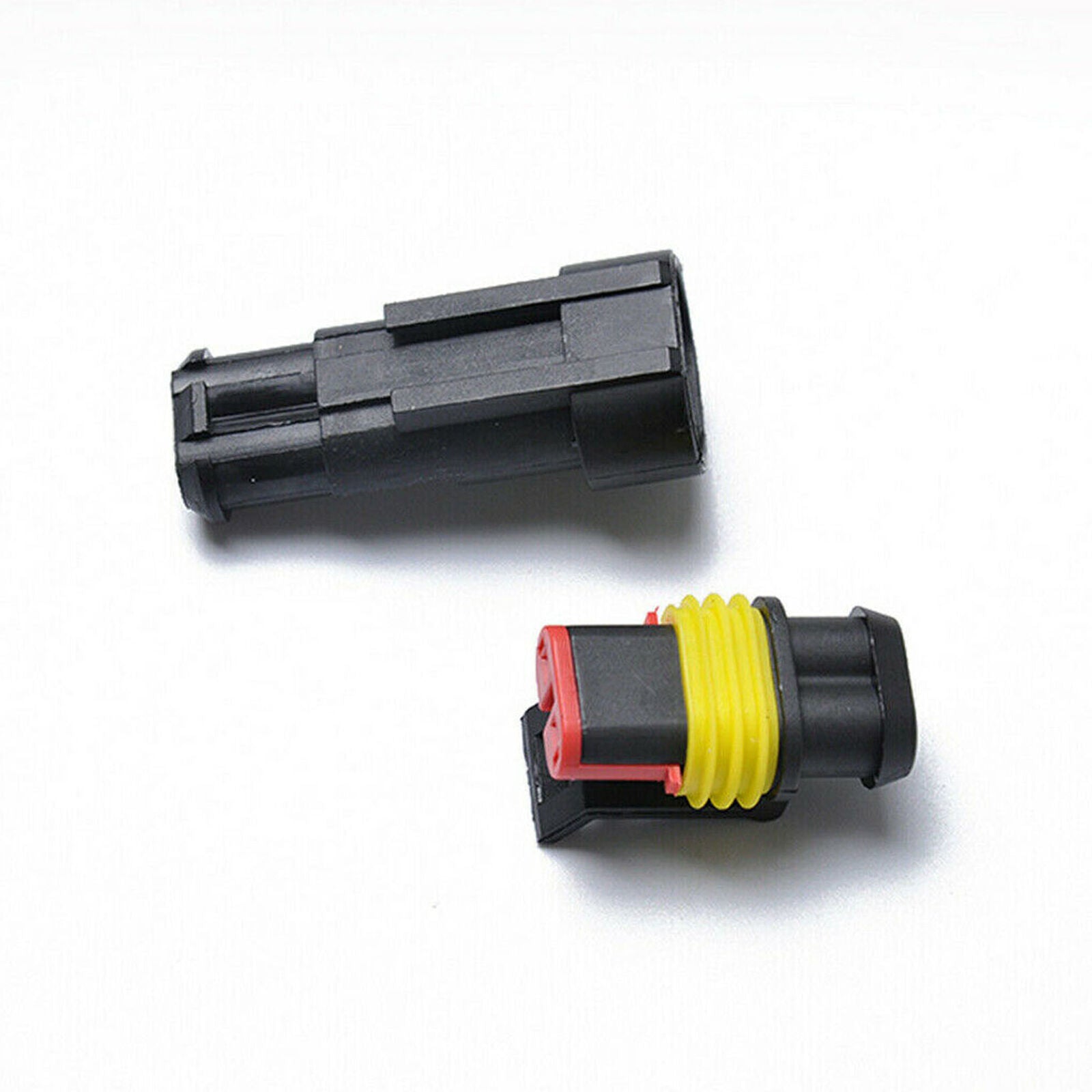 10Set Car 2 Pin Way Superseal Waterproof Electrical Terminal Wire Connector Plug