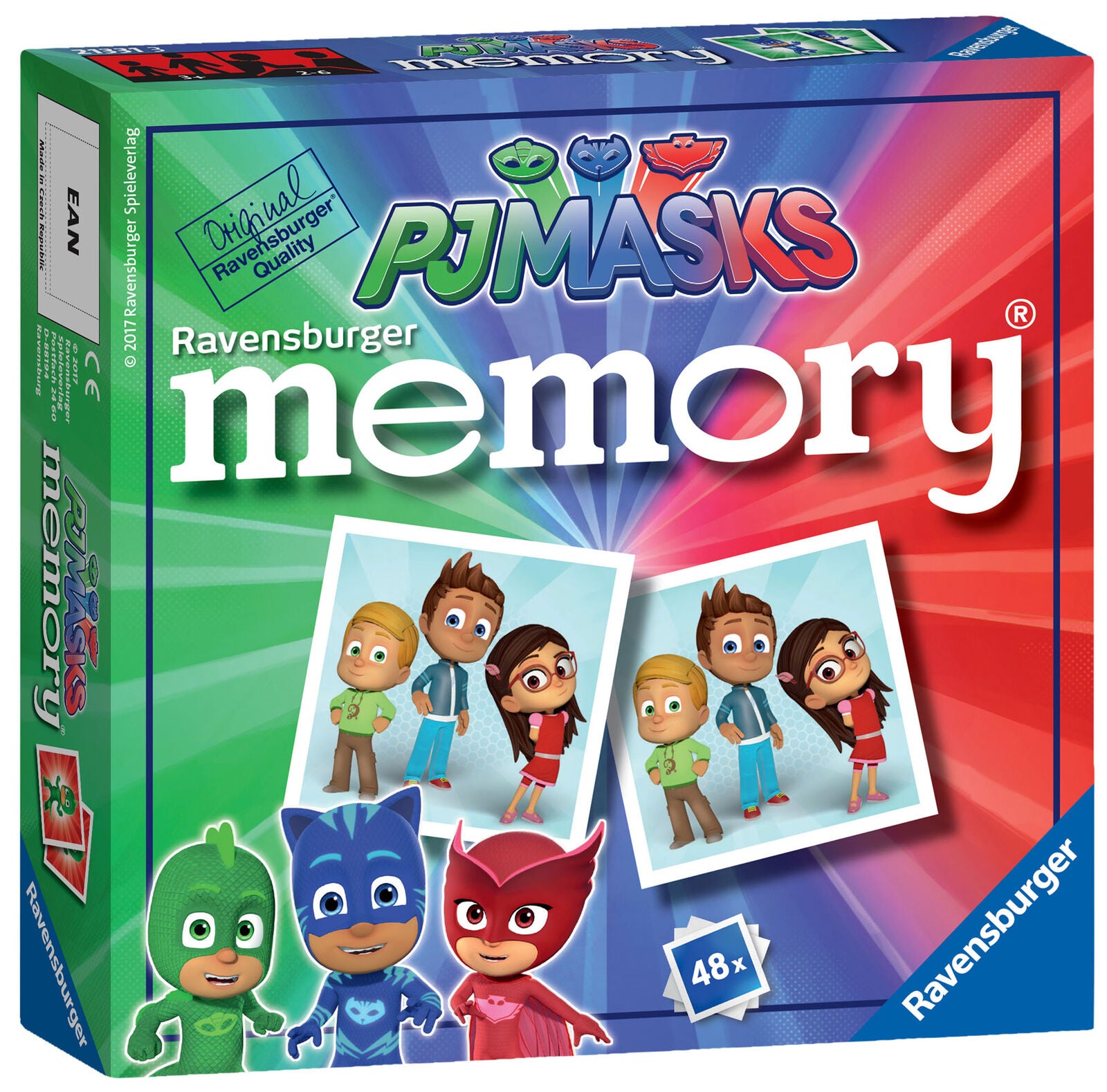 21331 Ravensburger PJ Masks Mini Memory Card Game Pairs Snap Children 3yrs+