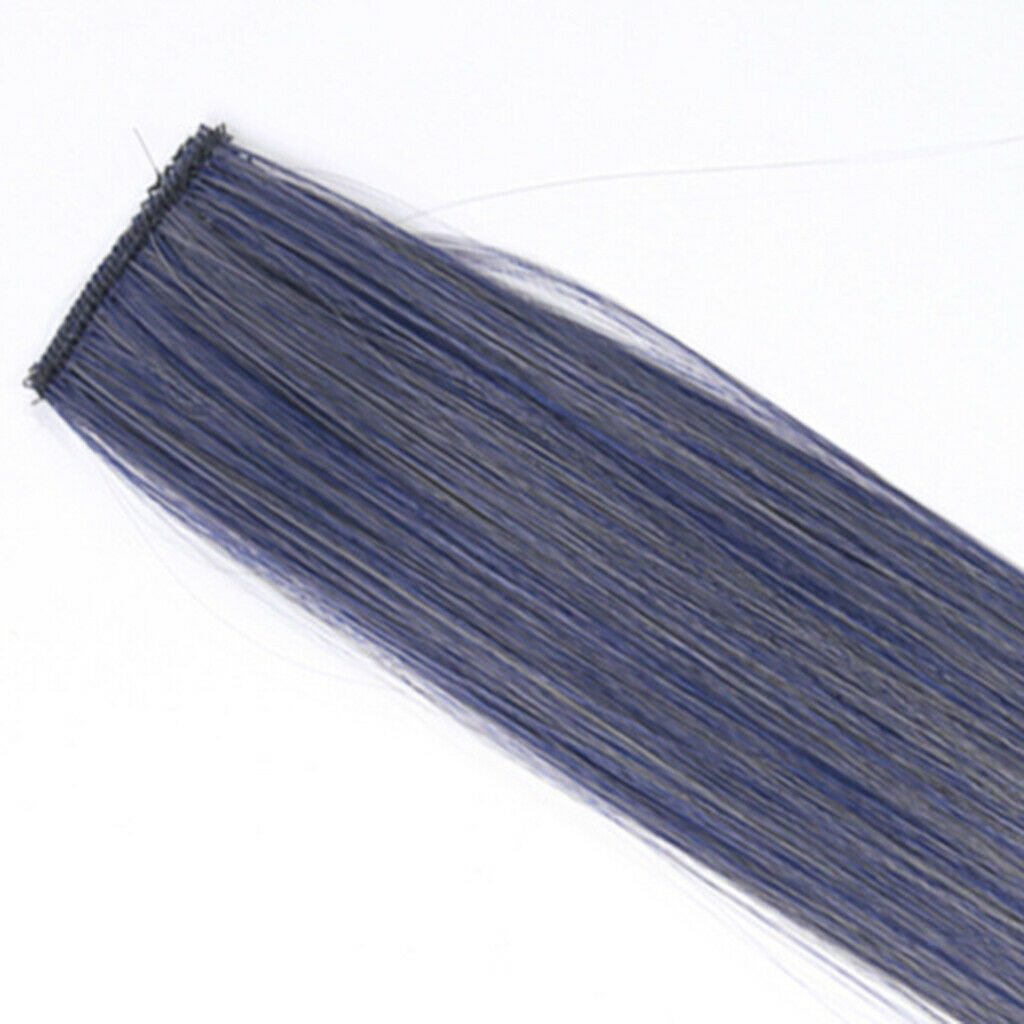Natural Colorful Hair Piece Clip in Hair Extensions Multiple Color Set G