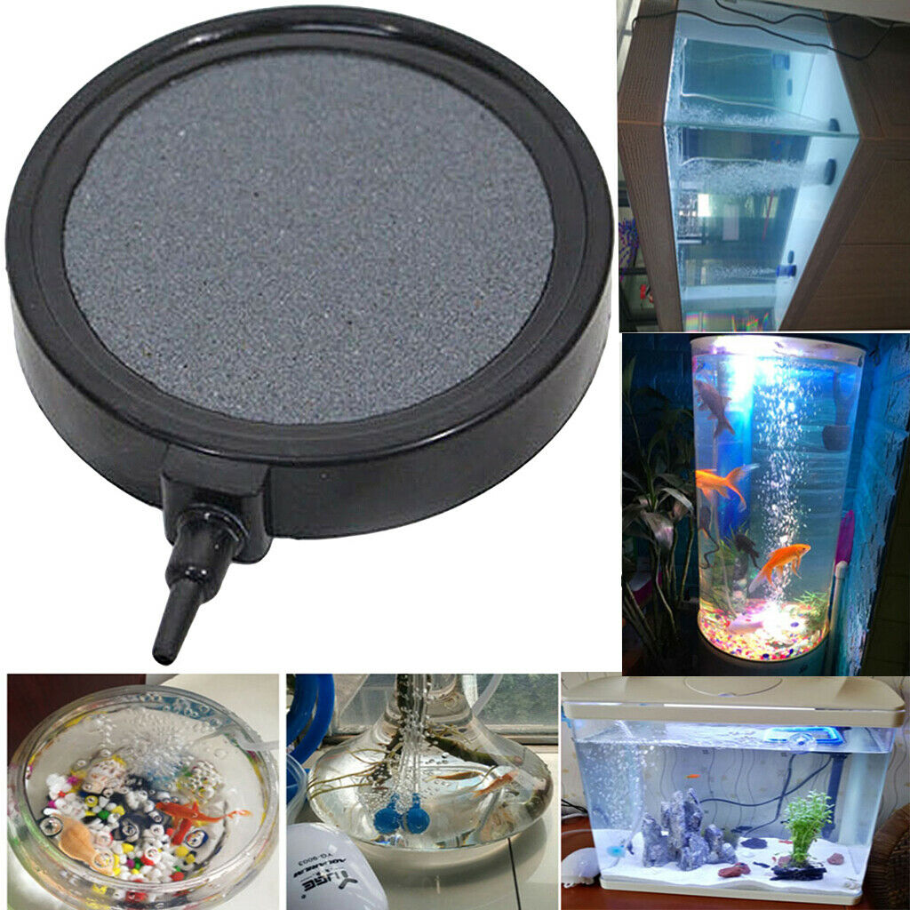2pcs Aquatic Air Stone Air Disk Air Curtain Aerator for Aquarium Fish Tank