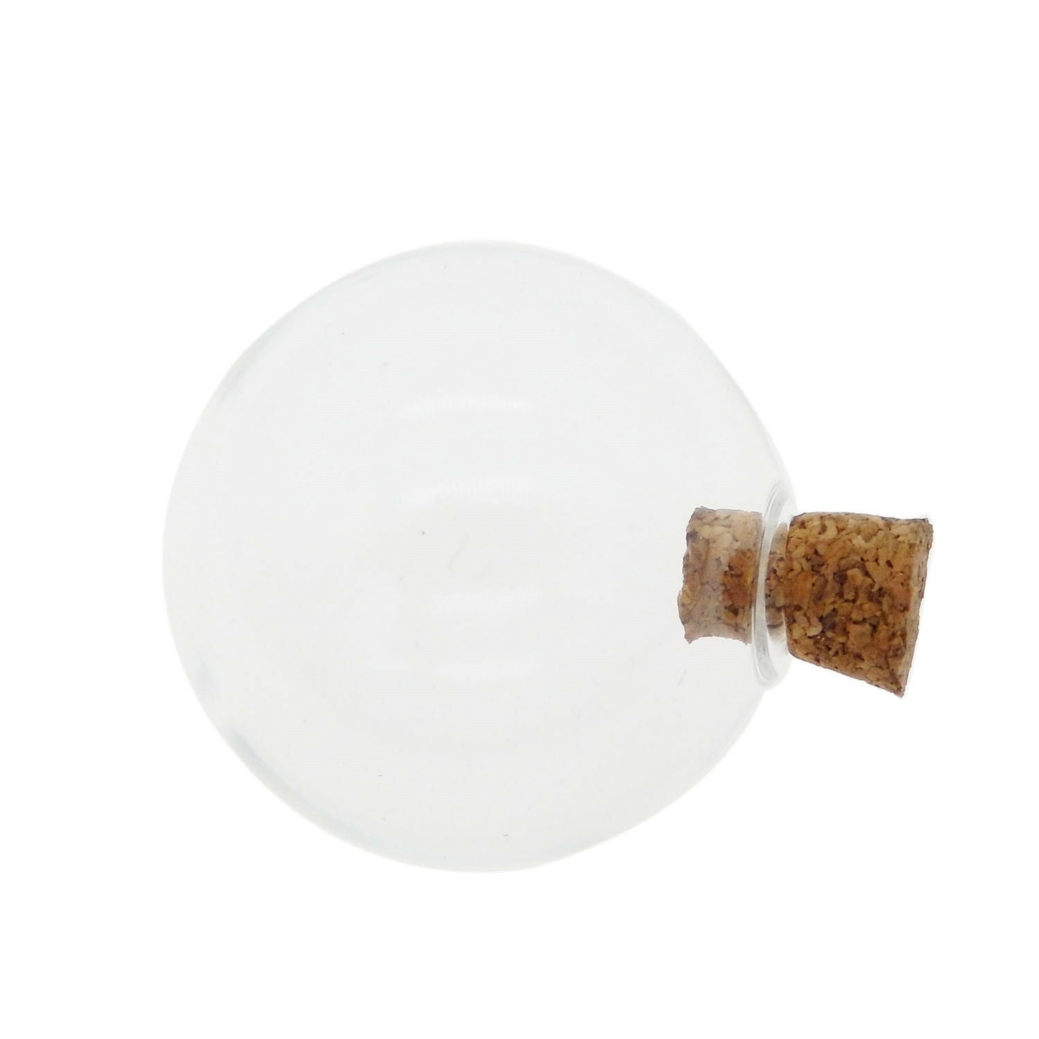 10pcs Clear Empty Glass Bottles Vials Pendant Necklace Jewelry Findings 51545
