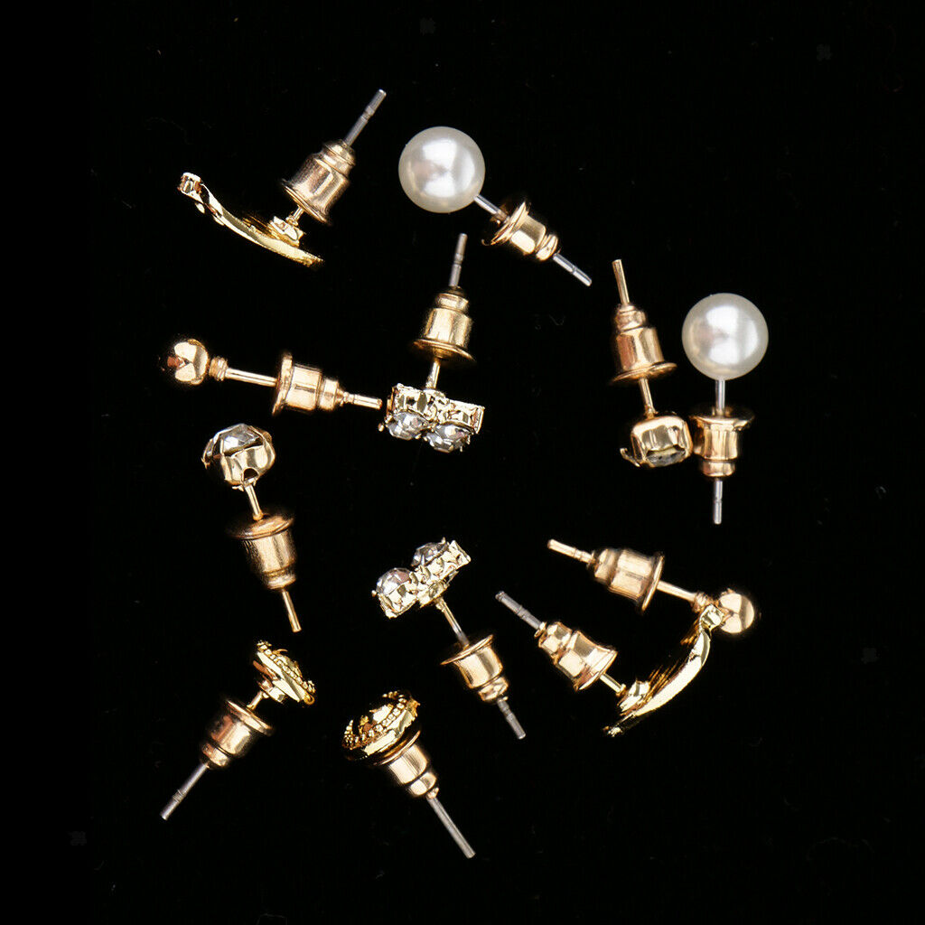 6 Pairs  Fashion Women Jewelry Multi Style Alloy Ear Earring Studs Ornaments