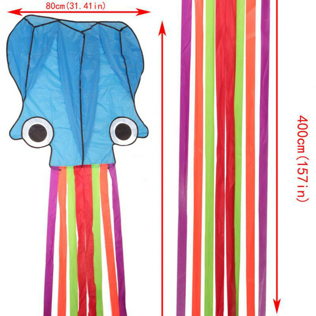 3 Pieces Software Octopus Flying Kite for Kids Sports Activity Toys Gift