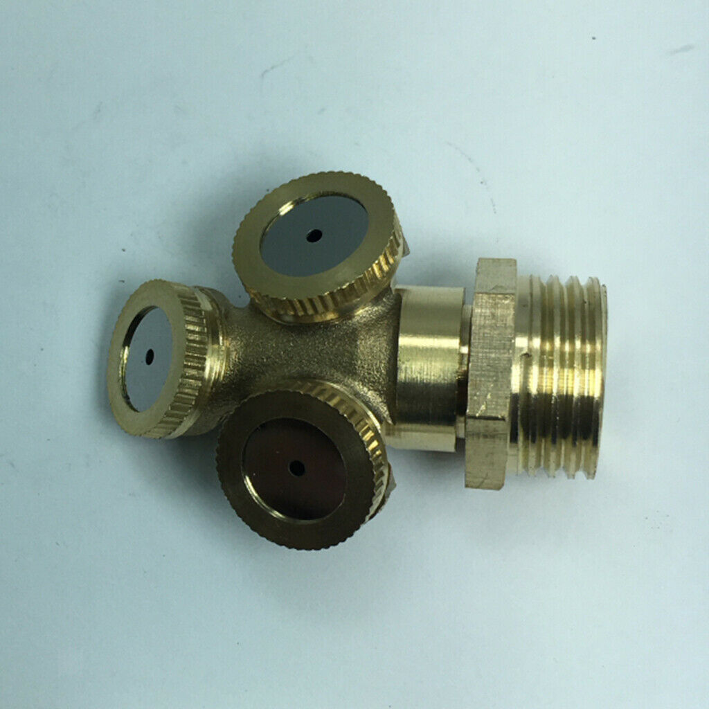 1/2" Brass 20mm Three Nozzle Water Fountain Nozzle Agriculture Spray Head